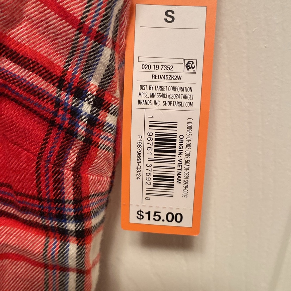 Colsie Red Plaid Cami…size S - Picture 5 of 5